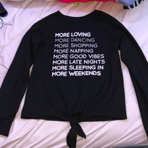 XS Black and silver girls sweater